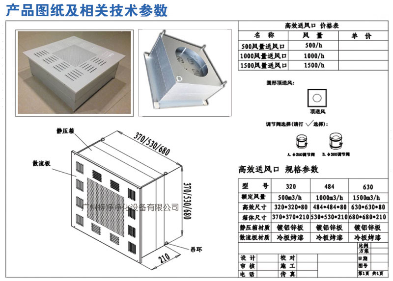 500、1000、1500新型高效送風(fēng)口規(guī)格尺寸