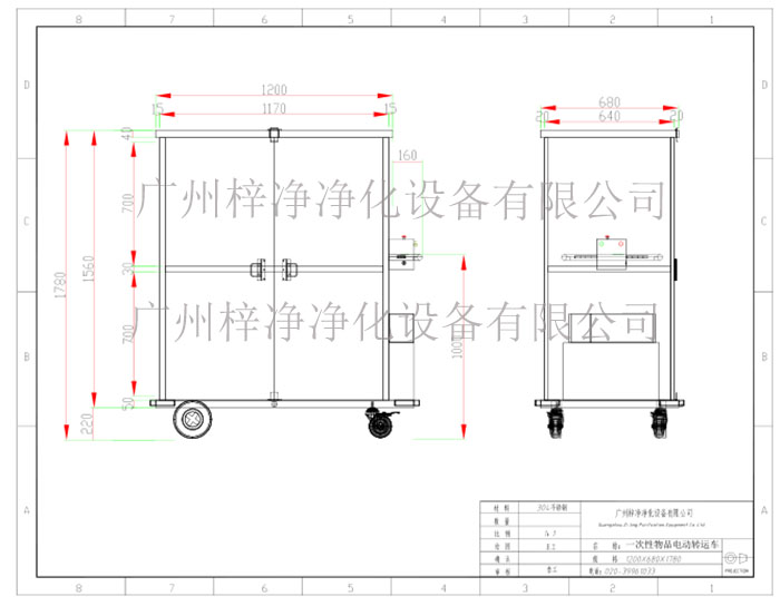 一次性物品電動(dòng)轉(zhuǎn)運(yùn)車設(shè)計(jì)方案圖